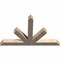 Ekena Millwork Saratoga Smooth Timber Gable Bracket, Douglas Fir, 72"W x 45"H x 5 1/2"D x 5 1/2"F, 15/12 Pitch GBW072X45X0606SAR00SDF - alternate 2